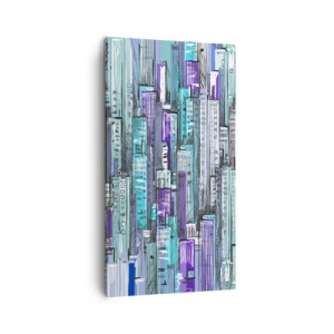 Obraz na plátne - Zmodralé od neba  - 45x80 cm