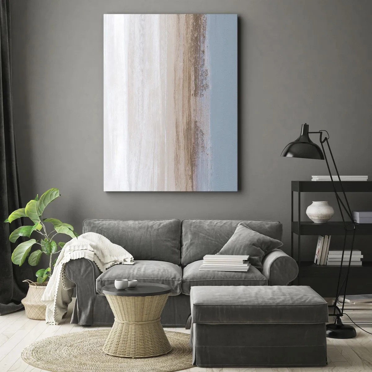 Obraz na plátne - Dvojznačná krajina - 45x80 cm