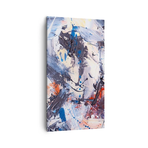 Obraz na plátne - Bláznivý tanec abstrakcie - 45x80 cm