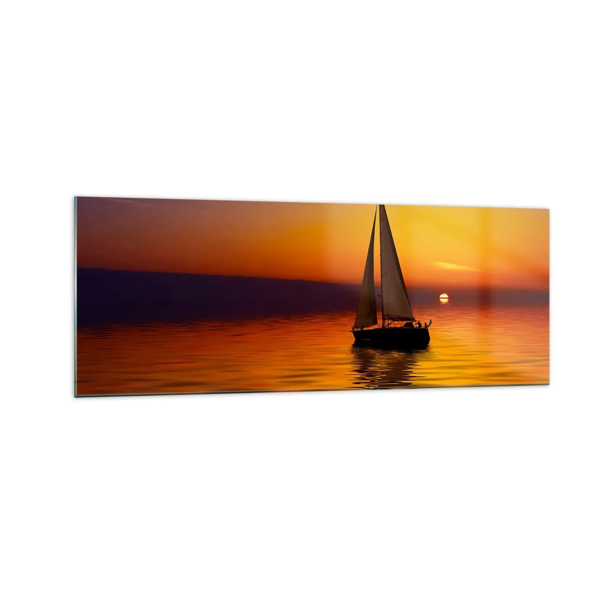 Obraz na skle - Ako je tu za súmraku ticho… - 140x50 cm
