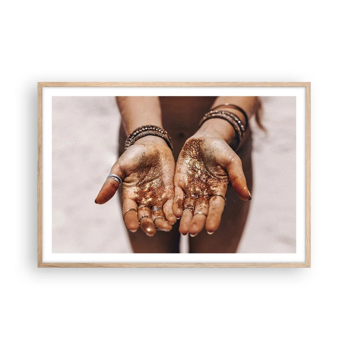 Plagát v ráme zo svetlého duba - Darček pre teba - 91x61 cm