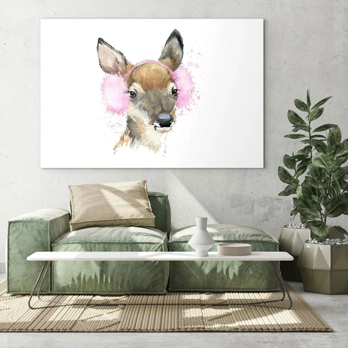 Obraz na skle - A mráz už nie je tak hrozný - 100x70 cm