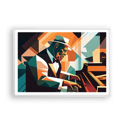Plagát v bielom ráme - Celý tento jazz - 100x70 cm