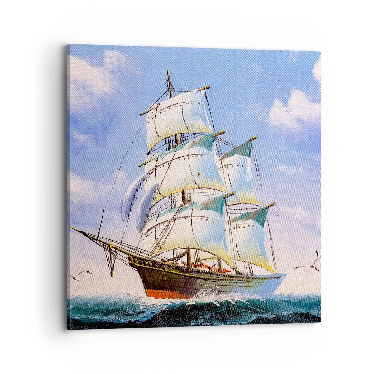 Obraz na plátne - Hrdo s vetrom - 70x70 cm