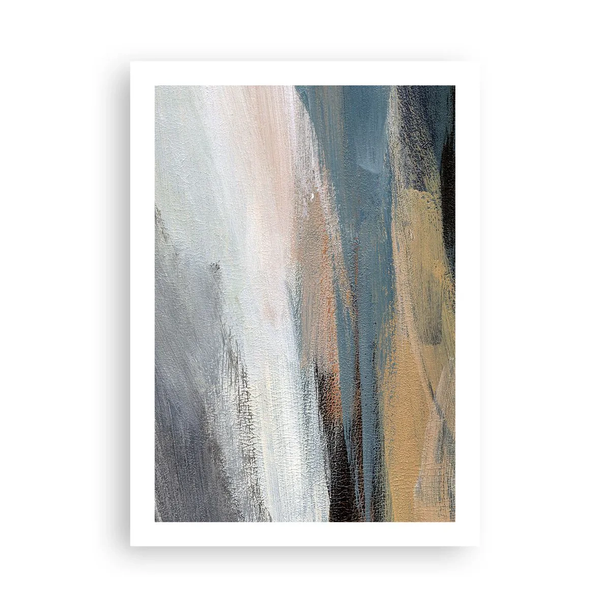 Plagát - Abstrakcia: severná krajina - 50x70 cm