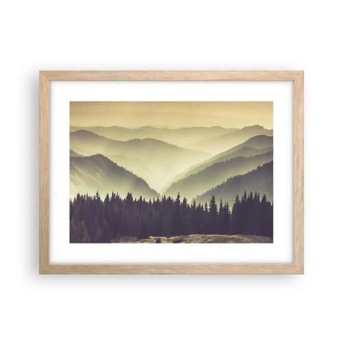 Plagát v ráme zo svetlého duba - Za siedmimi horami… - 40x30 cm