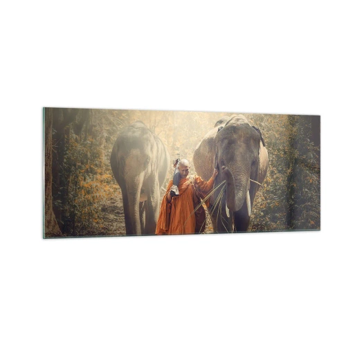 Obraz na skle - Plné pochopenie - 100x40 cm