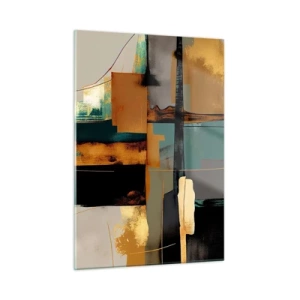 Obraz na skle - Abstrakcia – svetlo a tieň - 50x70 cm