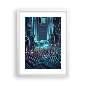 Plagát v bielom ráme - Len tak premýšľam… - 30x40 cm