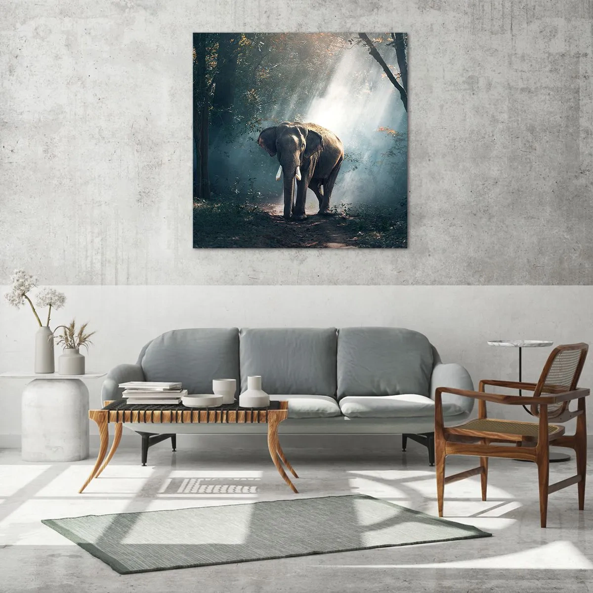 Obraz na skle - Pokojná prechádzka - 60x60 cm