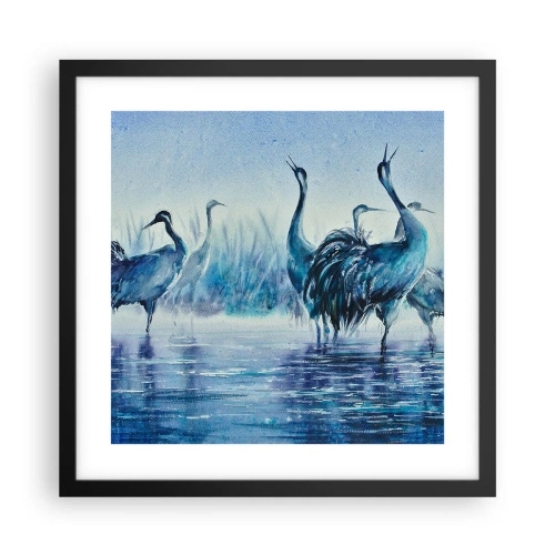 Plagát v čiernom ráme - Ranné stretnutie - 40x40 cm