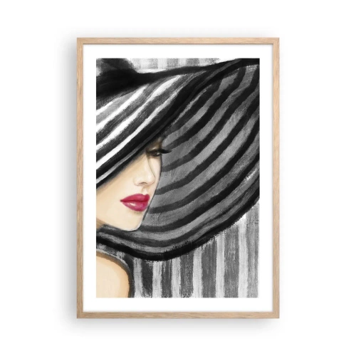 Plagát v ráme zo svetlého duba - Kde ťa hľadať? - 50x70 cm