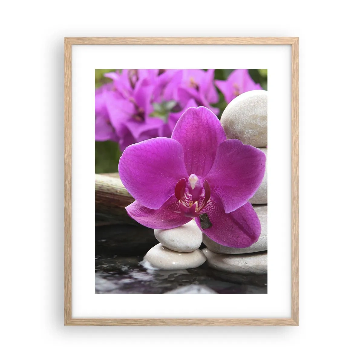 Plagát v ráme zo svetlého duba - Už odpočívaš - 40x50 cm