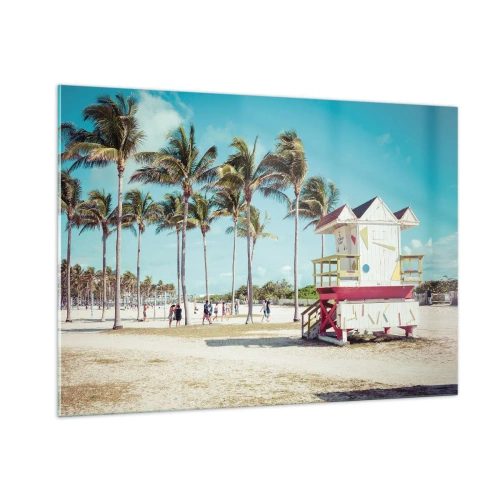 Obraz na skle - Čaká ťa krásny deň - 100x70 cm