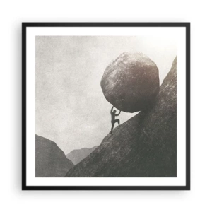 Plagát v čiernom ráme - Verím, proti všetkej nádeji - 60x60 cm