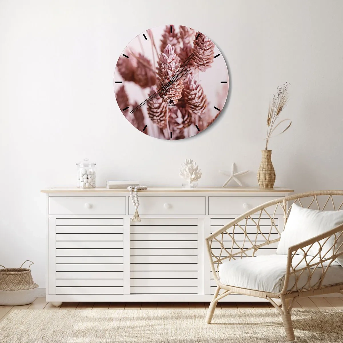 Nástenné hodiny - Zdanlivo nenápadné - 40x40 cm