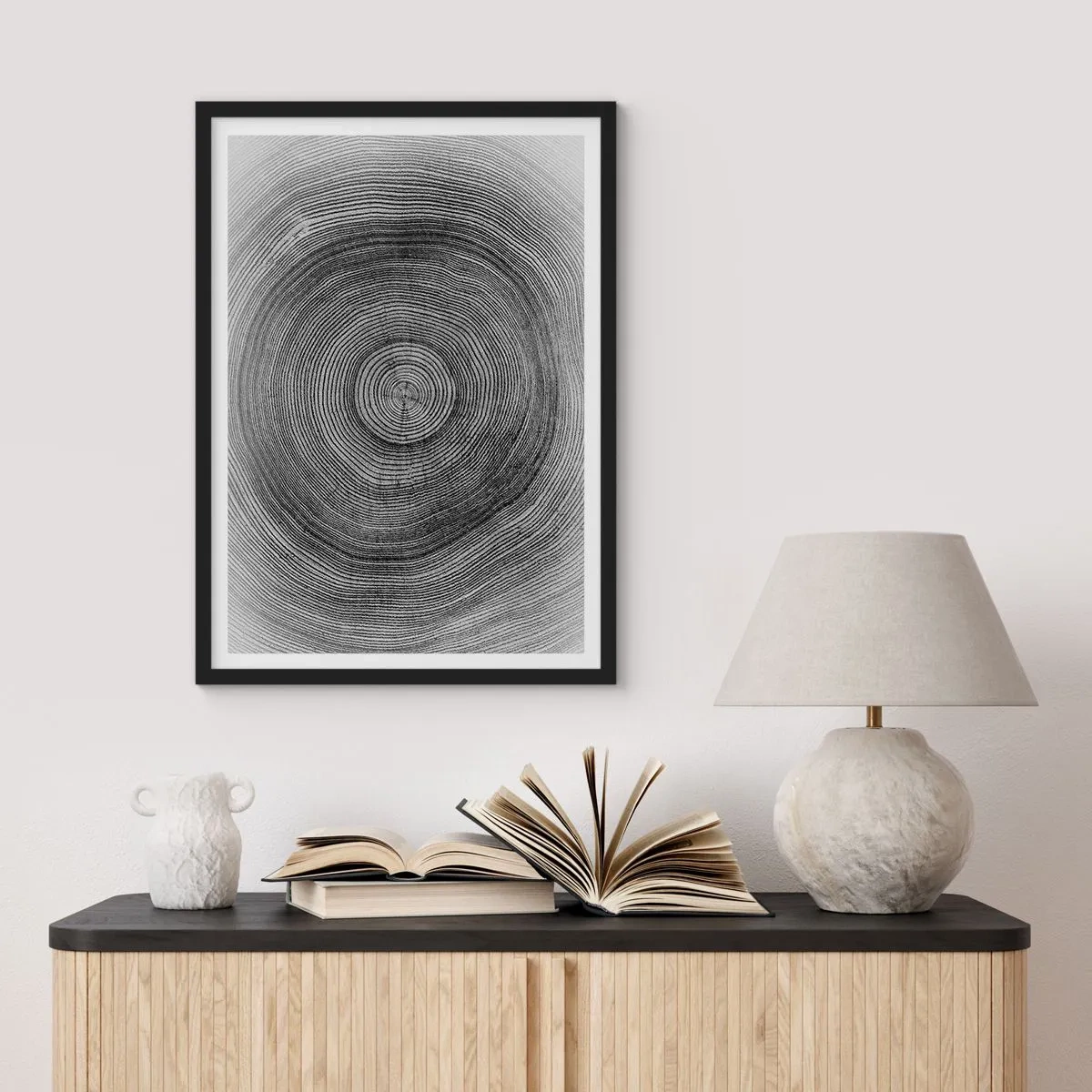 Plagát v čiernom ráme - Znamenie doby - 61x91 cm