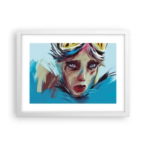 Plagát v bielom ráme - Silničná bojovníčka - 40x30 cm