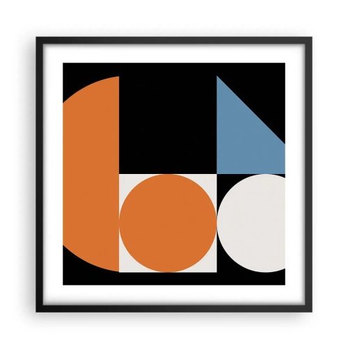 Plagát v čiernom ráme - Figurínový systém - 50x50 cm