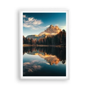 Plagát v bielom ráme - Dvojitá krajina - 70x100 cm