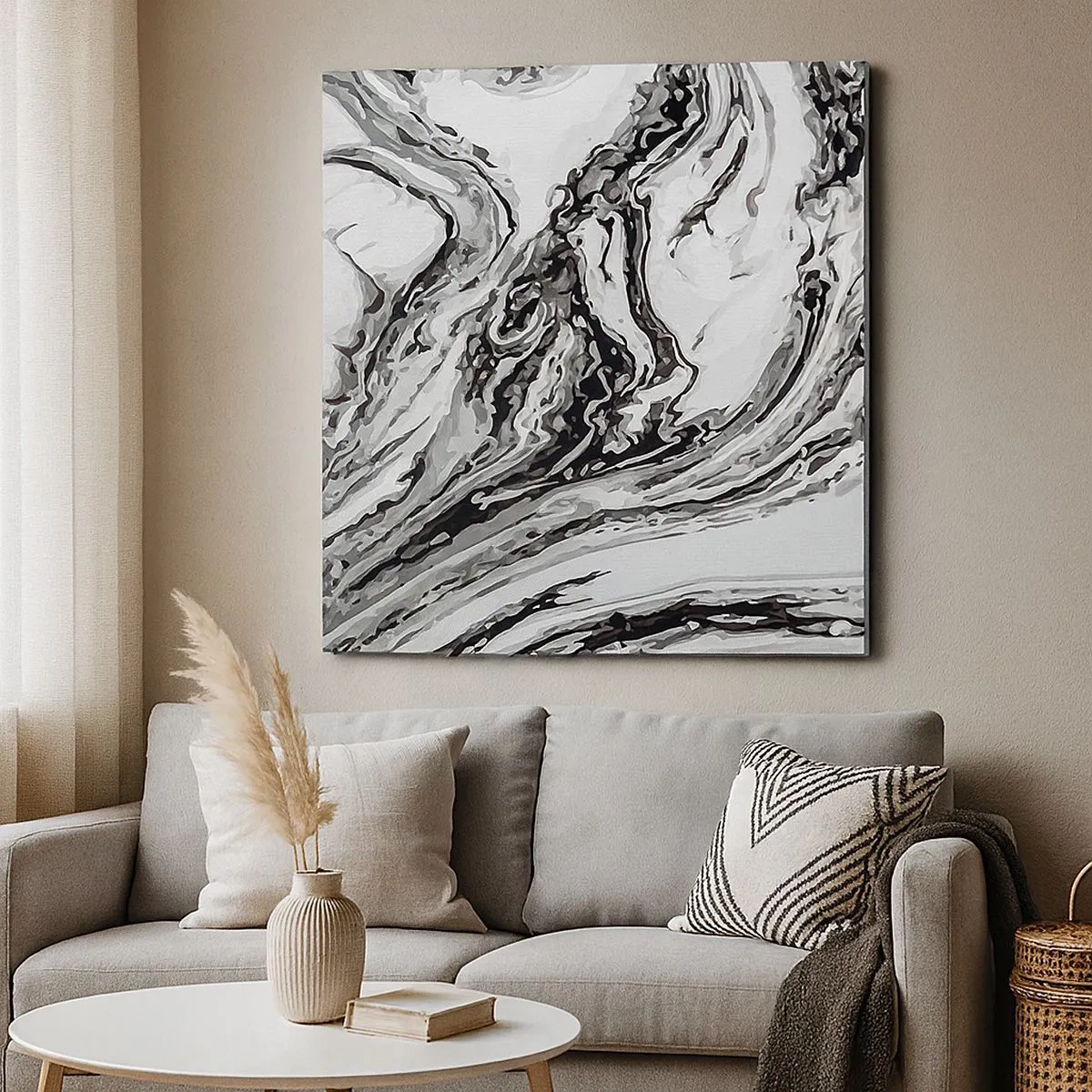 Obraz na plátne - Na začiatku bol chaos - 30x30 cm