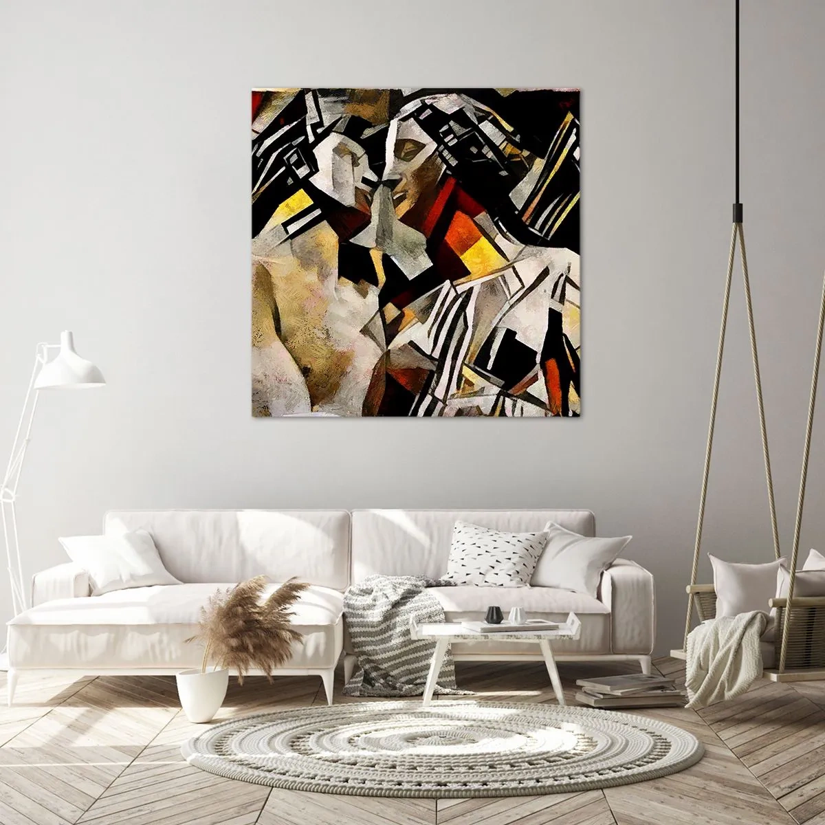 Obraz na plátne - Sošný bozk - 60x60 cm