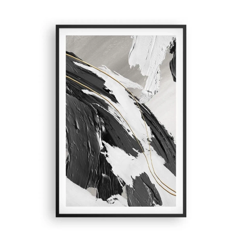 Plagát v čiernom ráme - Veľkorysá abstrakcia - 61x91 cm