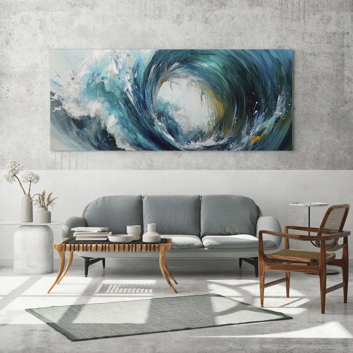 Obraz na skle - Morský portál - 100x40 cm
