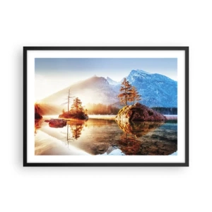 Plagát v čiernom ráme - Príroda v novom svetle - 70x50 cm