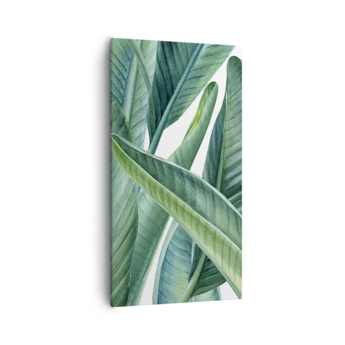 Obraz na plátne - Proste zelená - 55x100 cm