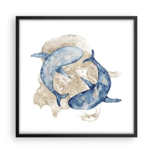 Plagát v čiernom ráme - Priateľstvo alebo láska? - 50x50 cm