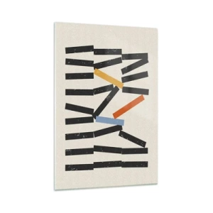 Obraz na skle - Domino – kompozícia - 70x100 cm