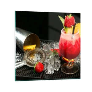 Obraz na skle - Vykúzliť chuť - 40x40 cm