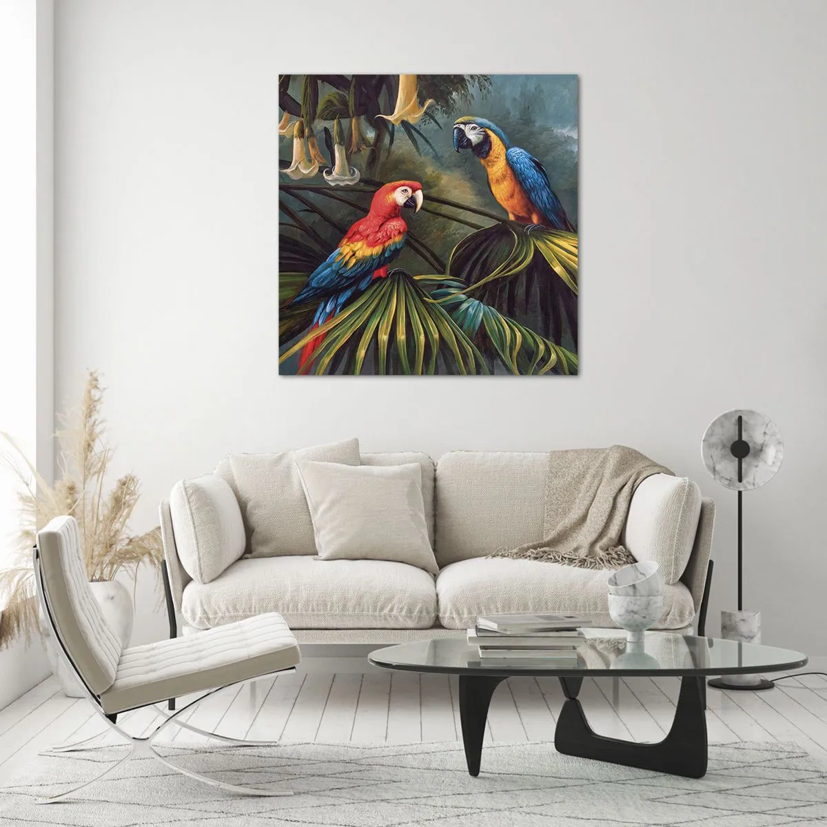 Obraz na skle - Romantizmus v trópoch - 70x70 cm