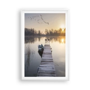 Plagát v bielom ráme - Časom sa vrátim - 61x91 cm