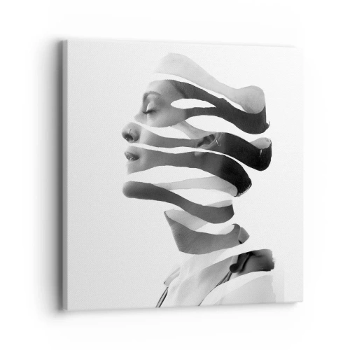 Obraz na plátne - Surrealistický portrét - 40x40 cm