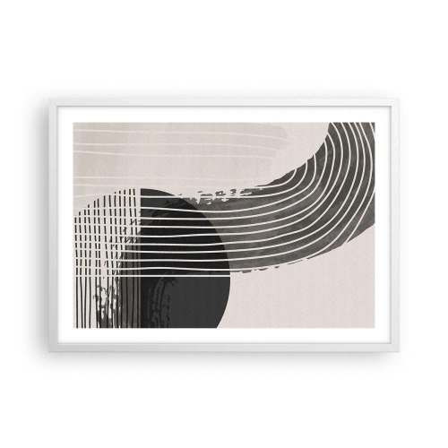 Plagát v bielom ráme - Tam a späť - 70x50 cm