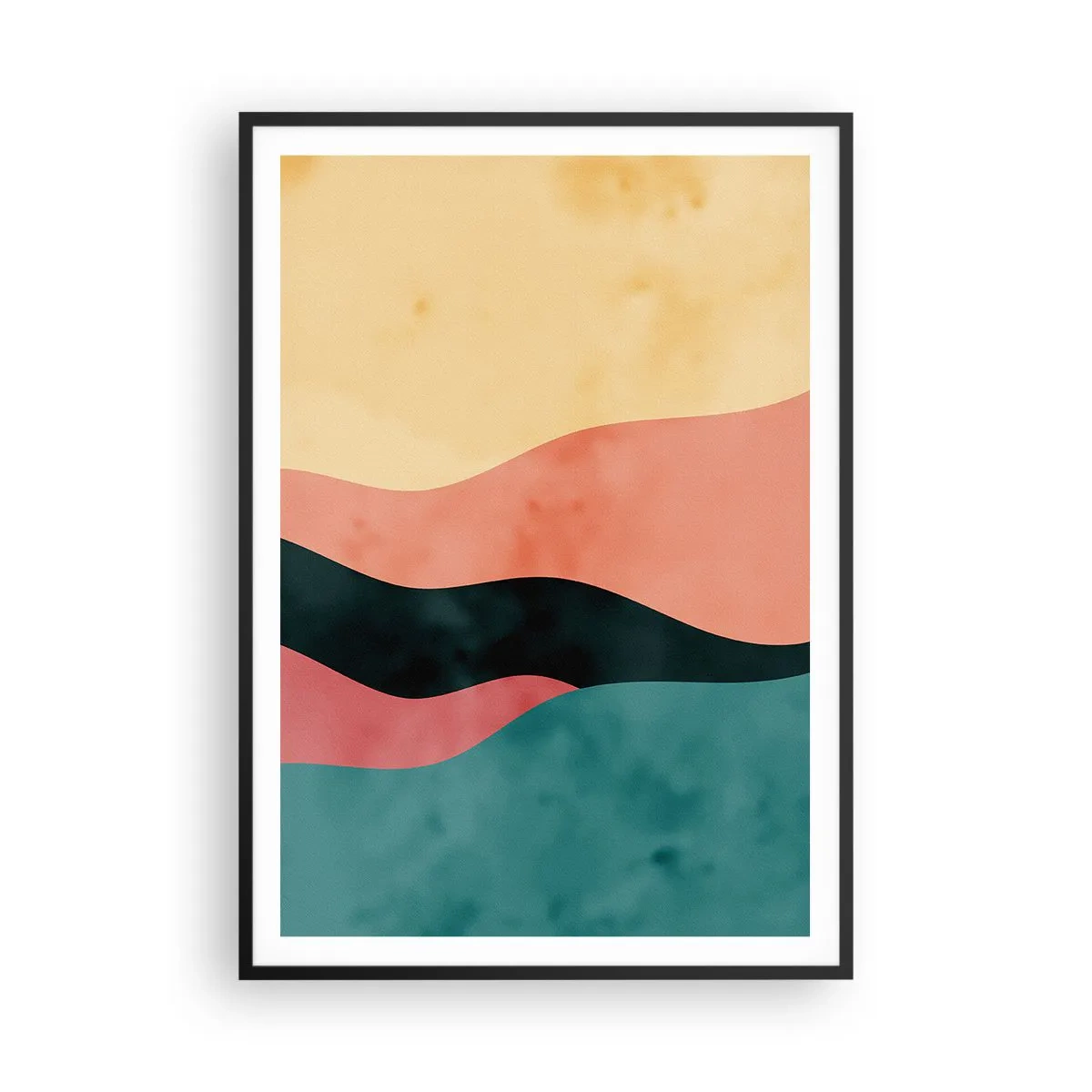 Plagát v čiernom ráme - Kompatibilný nesúlad - 70x100 cm