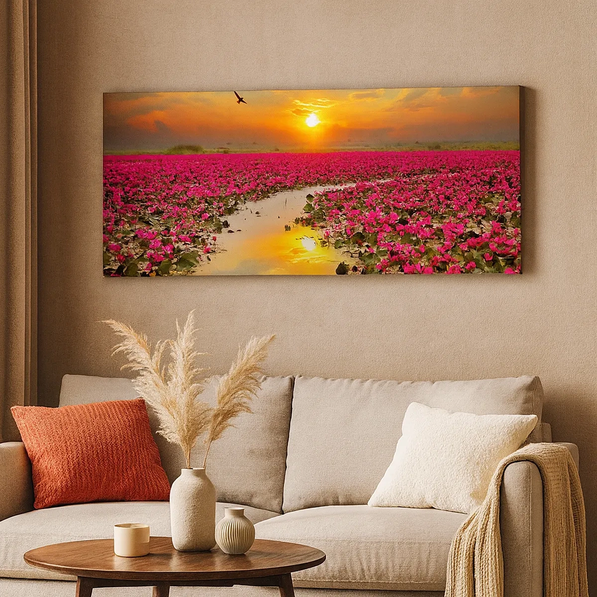 Obraz na plátne - Tajomný život jazera - 30x30 cm