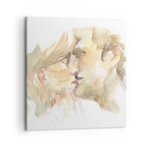 Obraz na plátne - Nájdená polovica? - 50x50 cm