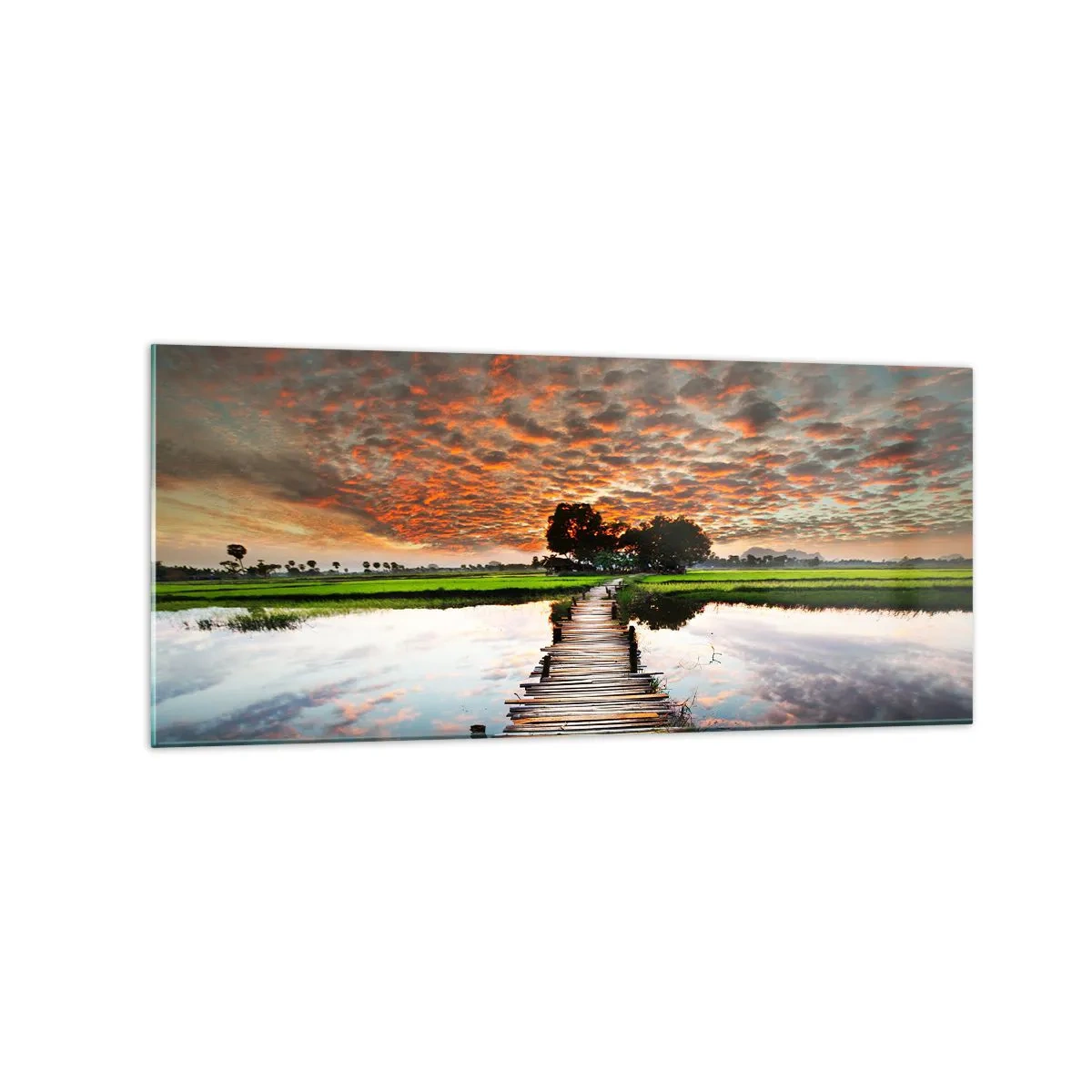 Obraz na skle - Roztiahnite ruky - dýchajte  - 120x50 cm
