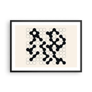 Plagát v čiernom ráme - Čínska hra – variácia - 70x50 cm