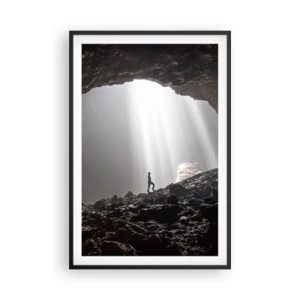 Plagát v čiernom ráme - Svetelná jaskyňa - 61x91 cm