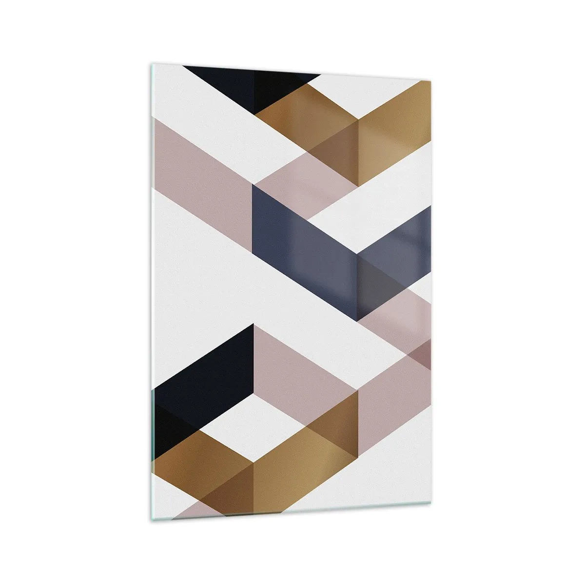 Obraz na skle - Roviny a uhly - 70x100 cm