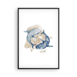 Plagát v čiernom ráme - Priateľstvo alebo láska? - 61x91 cm