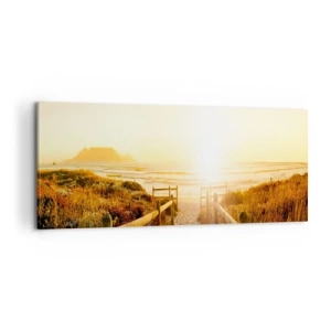 Obraz na plátne - Dunami smerom k slnku - 100x40 cm