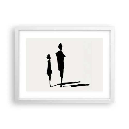 Plagát v bielom ráme - Určite spolu? - 40x30 cm