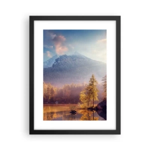 Plagát v čiernom ráme - V horách a údoliach - 30x40 cm