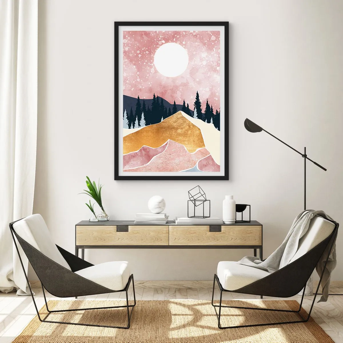 Plagát v čiernom ráme - Nočná hliadka - 70x100 cm