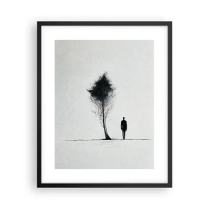 Plagát v čiernom ráme - Všetci sa túlame - 40x50 cm